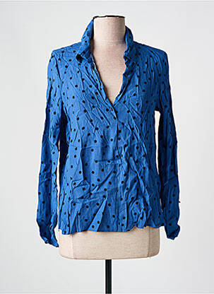 Blouse manches longues manches longues bleu SALSA femme