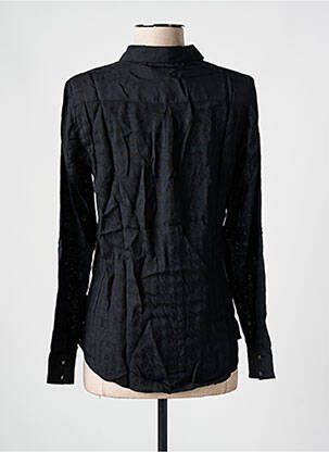 Chemisier tissage crêpe manches longues noir SALSA femme