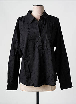 Chemisier coupe cintrée manches longues noir TOM TAILOR femme