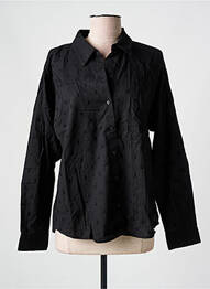 Chemisier coupe cintrée manches longues noir TOM TAILOR femme