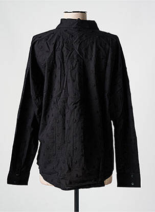 Chemisier coupe cintrée manches longues noir TOM TAILOR femme