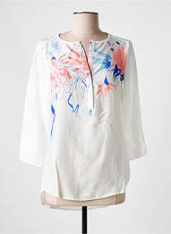 Blouse légère et transparente manches 3/4 blanc SALSA femme