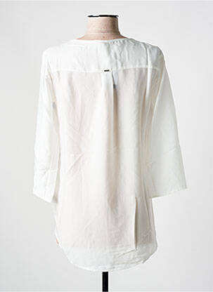 Blouse légère et transparente manches 3/4 blanc SALSA femme