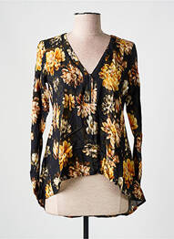 Blouse imprimé fleurs manches longues noir SALSA femme
