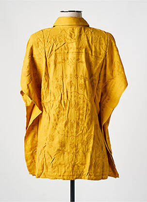 Chemisier manches courtes manches courtes jaune DESIGUAL femme