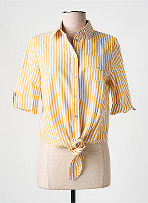 Chemisier manches courtes manches courtes jaune MOLLY BRACKEN femme
