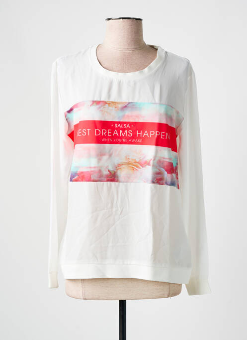 Top blanc SALSA pour femme