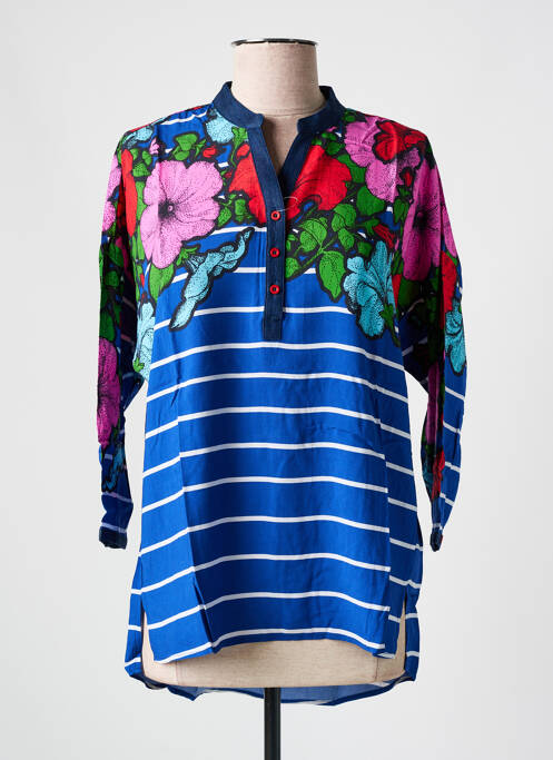 Tunique manches longues bleu DESIGUAL pour femme