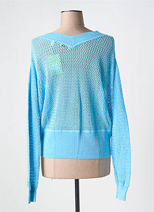 Pull col v manches longues bleu ESPRIT femme