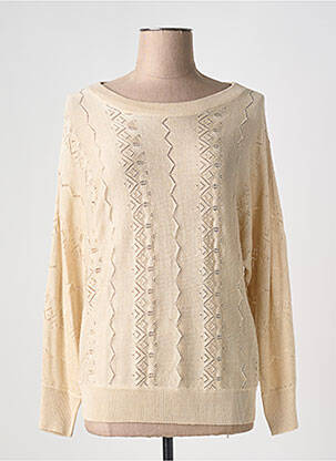 Pull col rond manches longues or ESQUALO femme