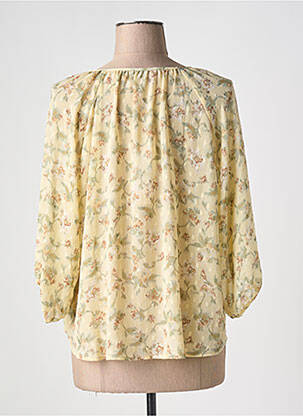 Blouse imprimé fantaisie manches 3/4 jaune ESQUALO femme