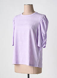 Top coupe cintrée manches 3/4 violet ESQUALO femme