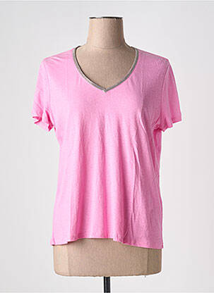 Top manches courtes manches courtes rose ESQUALO femme