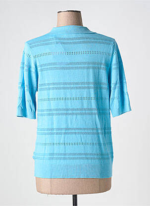 Polo coupe droite manches courtes bleu ESPRIT femme