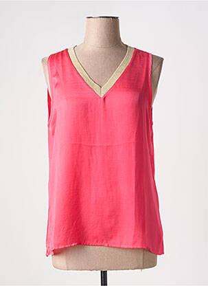 Top coupe fluide sans manche rose MOLLY BRACKEN femme