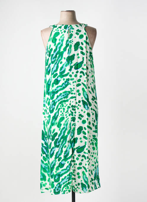Robe longue vert SIGNE NATURE pour femme