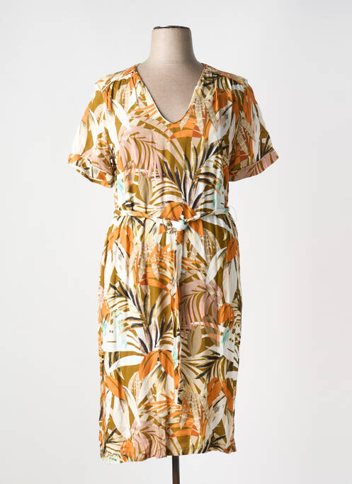 Robe mi-longue jaune CONCEPT K pour femme