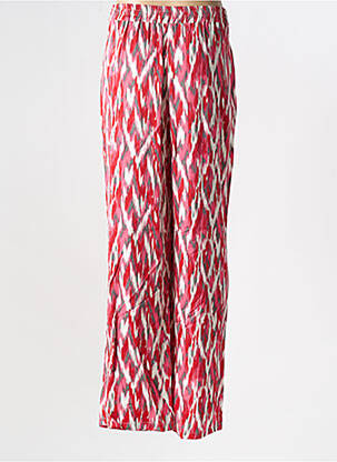 Pantalon droit taille élastique rouge RINO & PELLE femme
