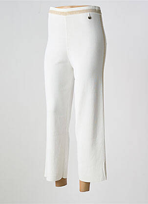 Pantalon 7/8 taille élastique blanc LOLA CASADEMUNT femme