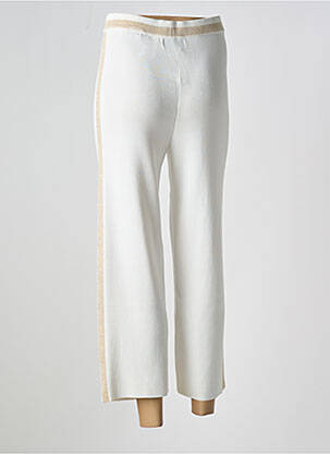 Pantalon 7/8 taille élastique blanc LOLA CASADEMUNT femme