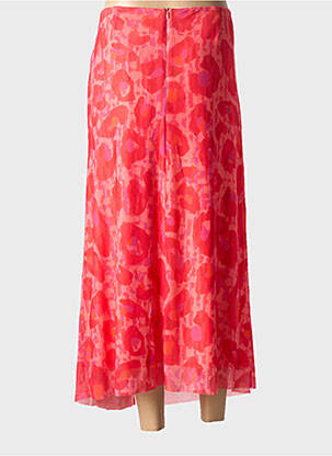 Jupe longue imprimé fantaisie rouge ESQUALO femme