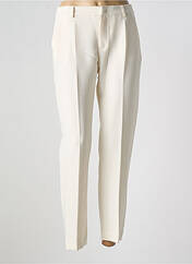 Pantalon slim blanc SIGNE NATURE pour femme seconde vue