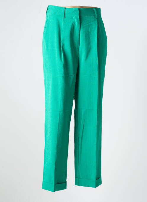 Pantalon droit vert MORGAN pour femme