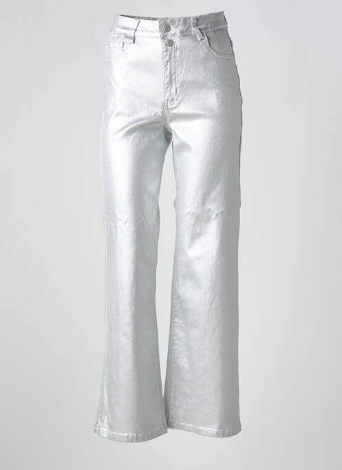 Pantalon flare argent MOLLY BRACKEN pour femme