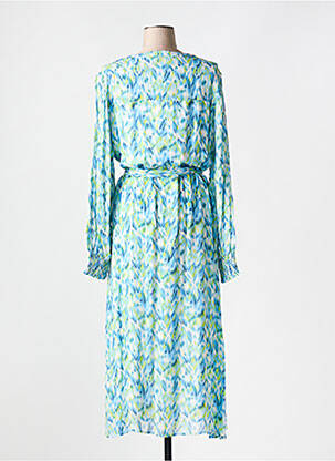 Robe longue manches longues manches longues bleu ESQUALO femme
