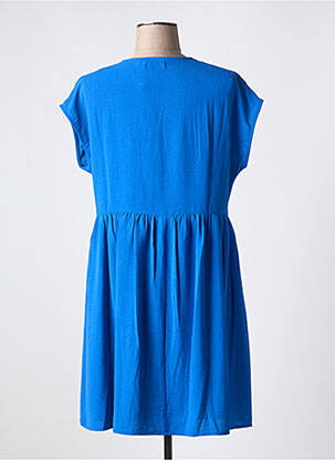 Robe mi-longue manches courtes manches courtes bleu MOLLY BRACKEN femme