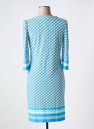 Robe mi-longue manches 3/4 manches 3/4 bleu ESQUALO femme