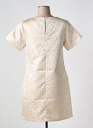 Robe courte manches courtes manches courtes beige MOLLY BRACKEN femme