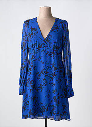 Robe courte manches longues manches longues bleu ESPRIT femme