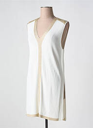 Tunique sans manche col v blanc LOLA CASADEMUNT femme