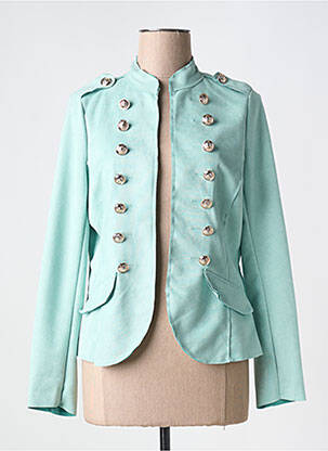 Veste casual col rond bleu MOLLY BRACKEN femme