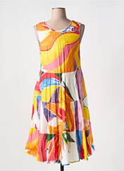 Robe mi-longue orange DRESS ADDICT pour femme seconde vue