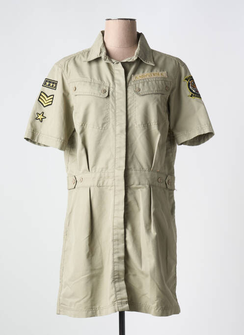 Robe courte vert SCHOTT pour femme