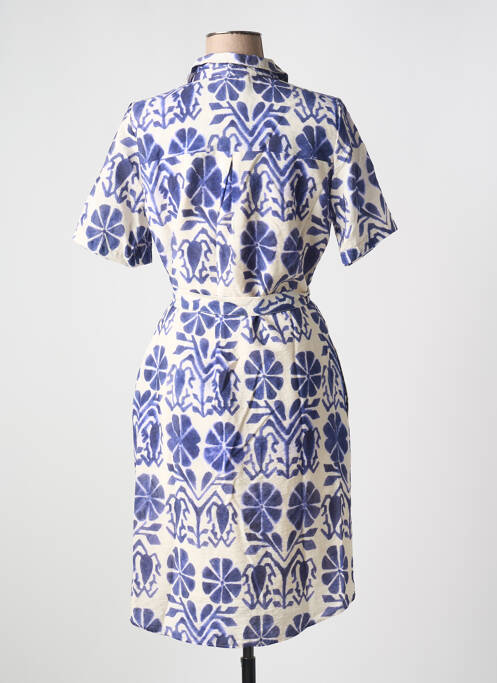 Robe mi-longue bleu SIGNE NATURE pour femme