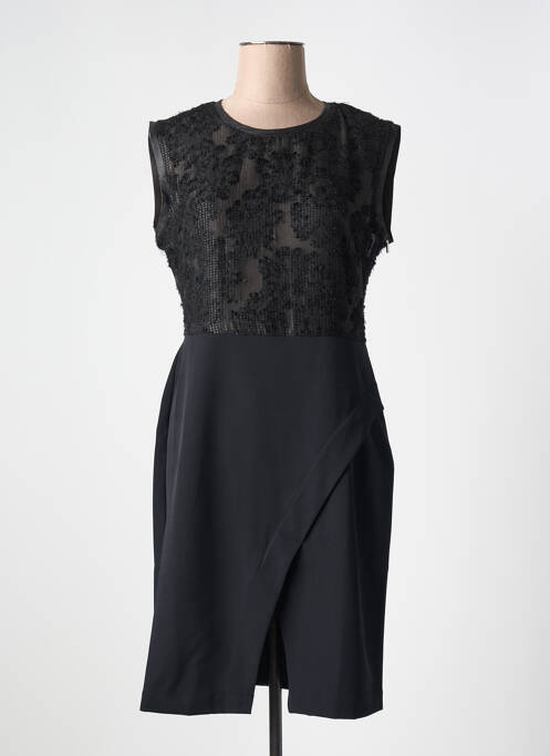 Robe mi-longue noir EVA KAYAN pour femme