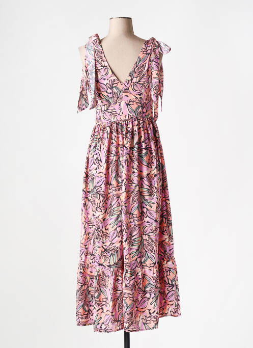 Robe mi-longue violet MOLLY BRACKEN pour femme