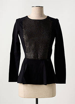 Top stretch manches longues noir SALSA femme