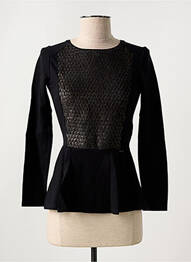 Top tissage jersey manches longues noir SALSA femme