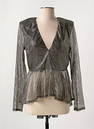 Top col v manches longues or GUESS femme