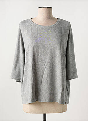 T-shirt stretch manches 3/4 gris SALSA femme