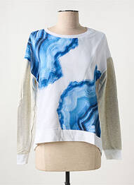 Sweat-shirt stretch manches longues bleu SALSA femme