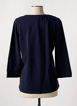 Top stretch manches 3/4 bleu GARCIA femme