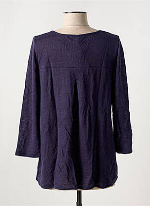 T-shirt manches 3/4 manches 3/4 bleu LISANZA femme