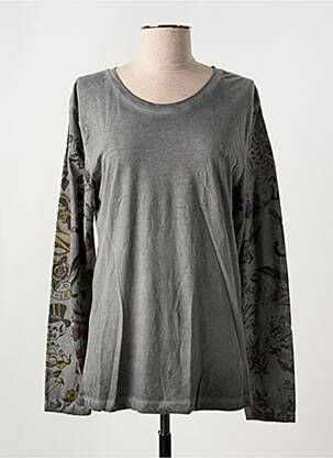T-shirt manches longues manches longues gris DEEPEND femme