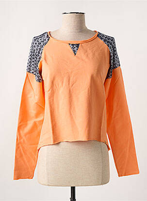 Sweat-shirt stretch manches longues orange SALSA femme