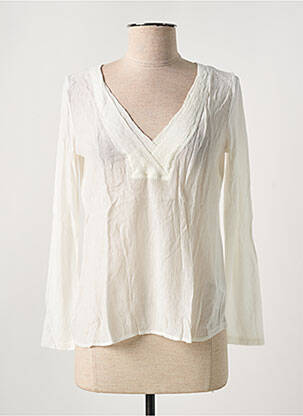 Top coupe cintrée manches longues beige SALSA femme
